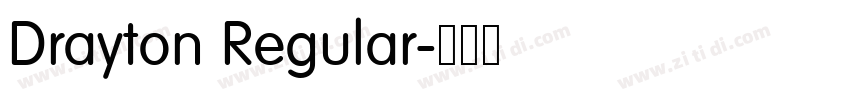 Drayton Regular字体转换